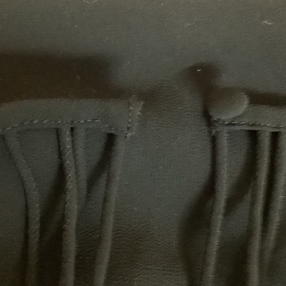 Naked Zebra Size Medium Black Fringe Blouse. New With Tags - Picture 2 of 7